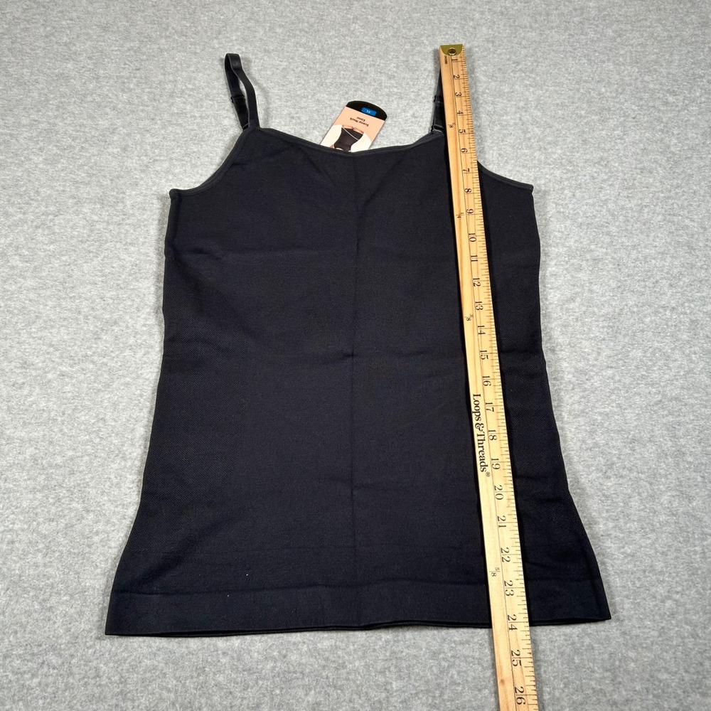 Shapermint Essentials Scoop Neck Cami Womens XL Black‎ Tank Top Adjustable - Picture 5 of 6